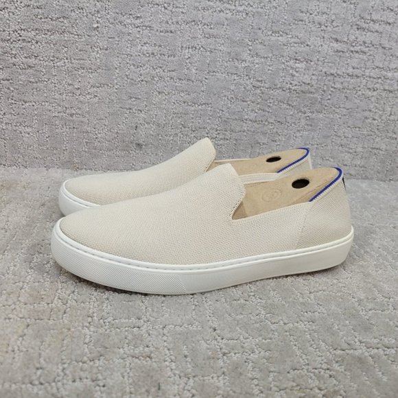 ROTHYS The Original Sneaker Women's Size US 9.5 Sand Solid Textile Slip On Shoe - Picture 5 of 11